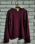 Bamboo Crew Neck Long Sleeve Top