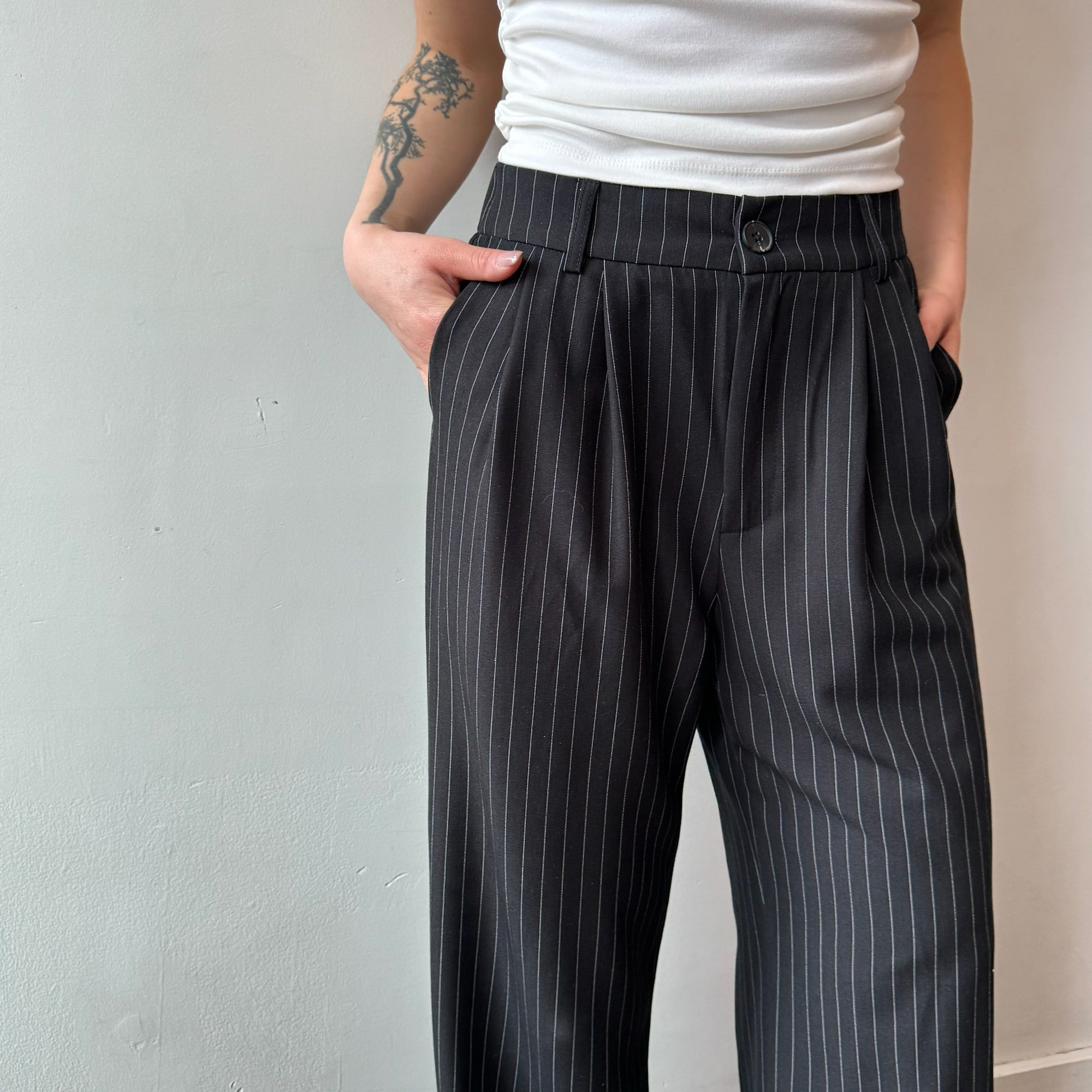 Black Suit Pants Loose Fit Trousers Wide Leg Soft Acetate Pants Neza Studio  Long Trousers Unisex Pants Minimalist Style -  Canada